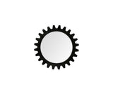 26" Black Cog Round Metal Frame Wall Mirror - Homeroots - Flyclothing LLC