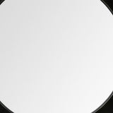 26" Black Cog Round Metal Frame Wall Mirror - Homeroots - Flyclothing LLC