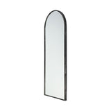 Black Arch Full Length Hanging Metal Mirror - Homeroots