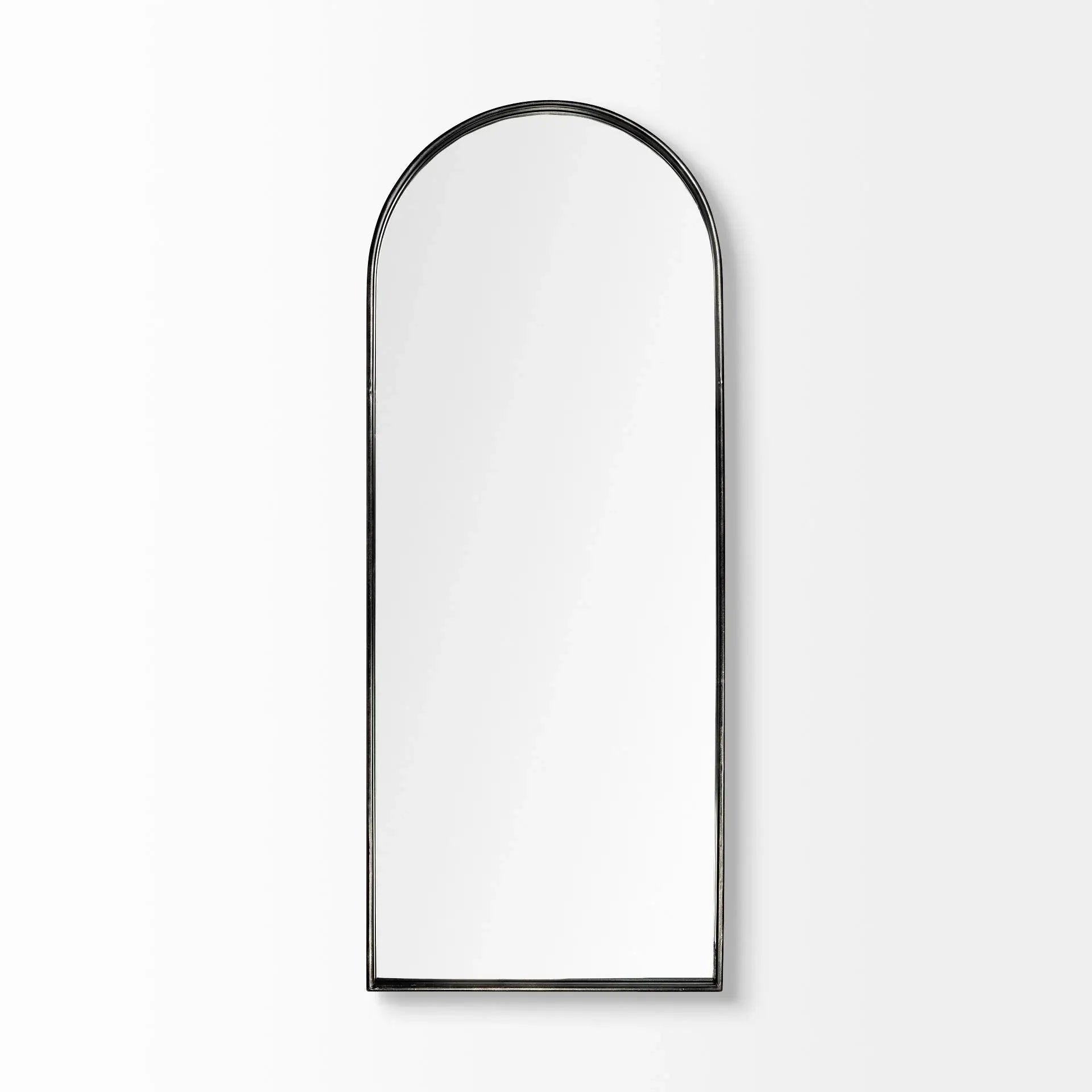 Black Arch Full Length Hanging Metal Mirror - Homeroots - Flyclothing LLC