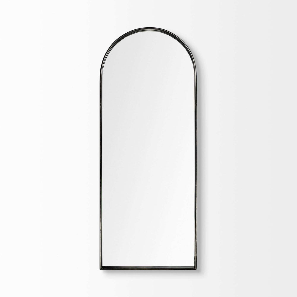 Black Arch Full Length Hanging Metal Mirror - Homeroots - Flyclothing LLC