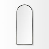 Black Arch Full Length Hanging Metal Mirror - Homeroots