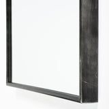 Black Arch Full Length Hanging Metal Mirror - Homeroots