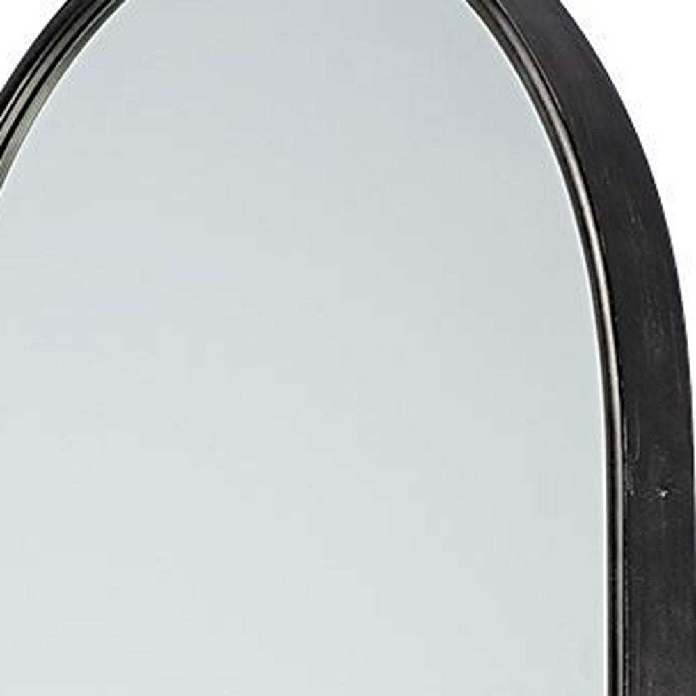 Black Arch Full Length Hanging Metal Mirror - Homeroots - Flyclothing LLC