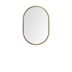 Gold Oval Accent Metal Mirror - Homeroots