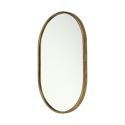 Gold Oval Accent Metal Mirror - Homeroots