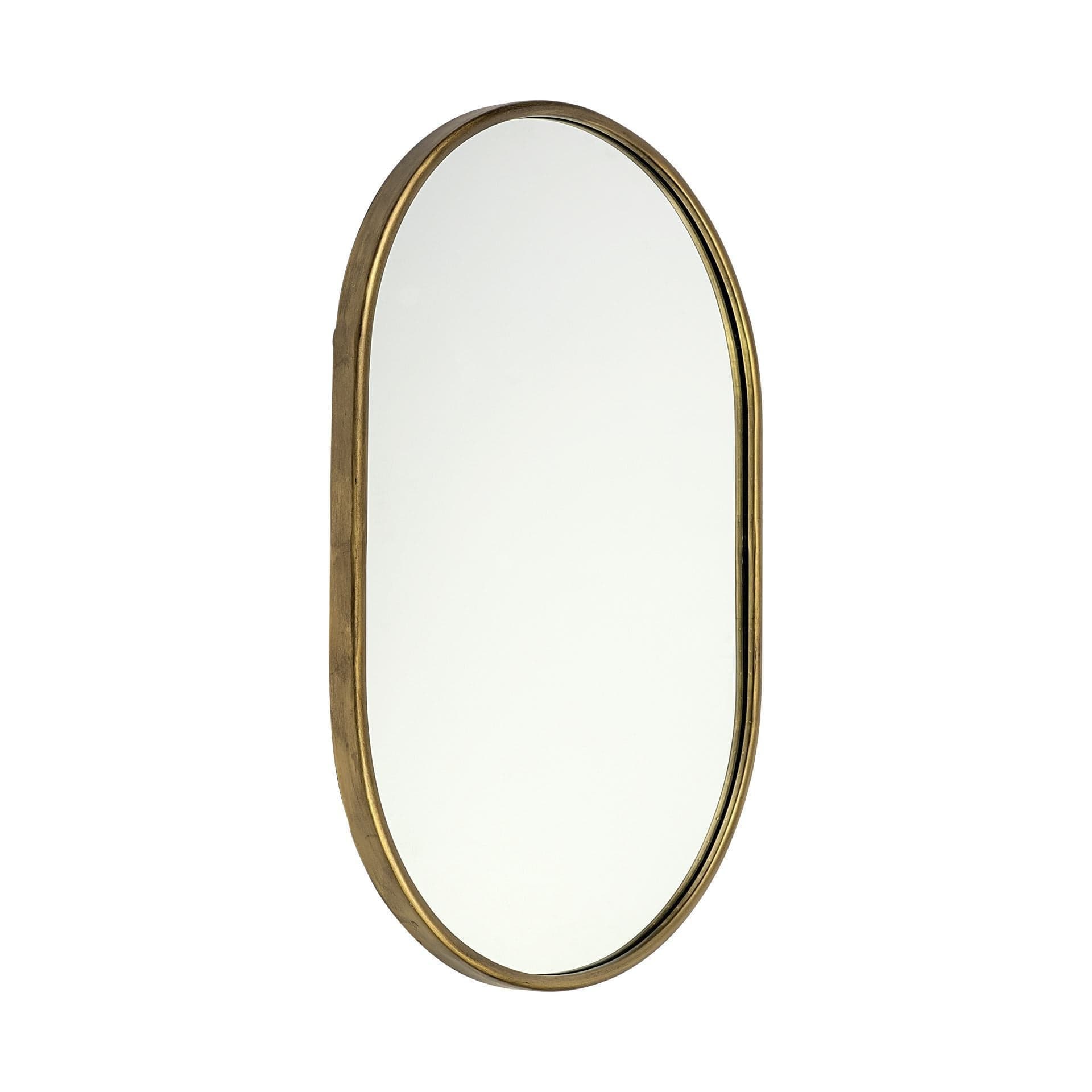 Gold Oval Accent Metal Mirror - Homeroots