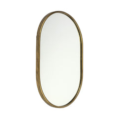 Gold Oval Accent Metal Mirror - Homeroots
