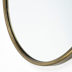Gold Oval Accent Metal Mirror - Homeroots
