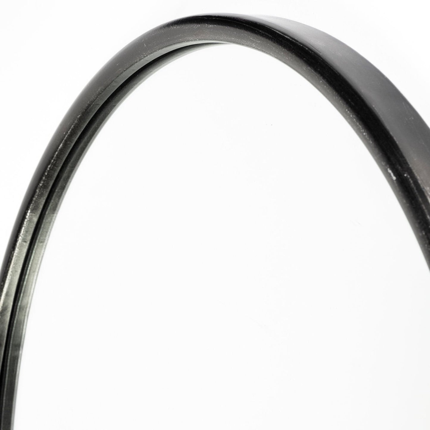 36" Black Oval Metal Framed Accent Mirror - Homeroots - Flyclothing LLC