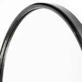 36" Black Oval Metal Framed Accent Mirror - Homeroots - Flyclothing LLC