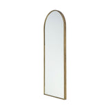 70" Gold Arch Metal Framed Accent Mirror - Homeroots - Flyclothing LLC