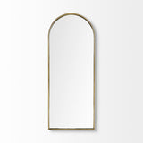 70" Gold Arch Metal Framed Accent Mirror - Homeroots - Flyclothing LLC