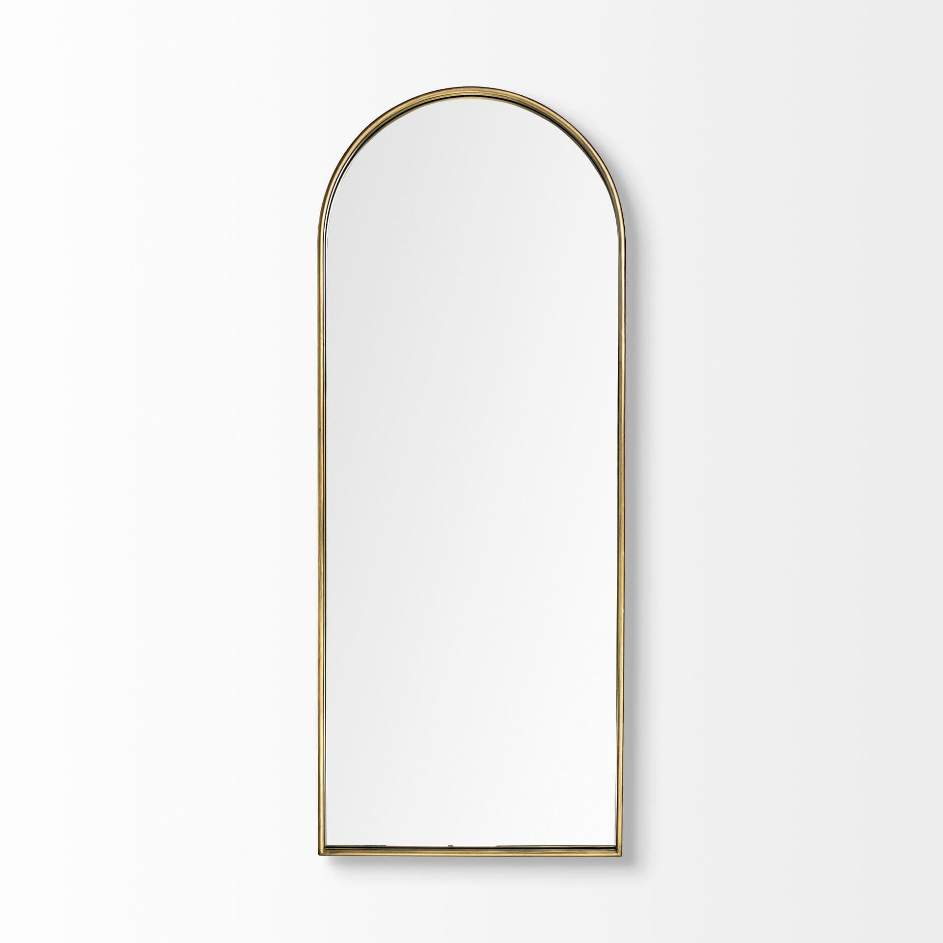 70" Gold Arch Metal Framed Accent Mirror - Homeroots - Flyclothing LLC