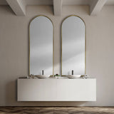 70" Gold Arch Metal Framed Accent Mirror - Homeroots - Flyclothing LLC