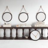 27" Round Metal Frame Wall Mirror - Homeroots - Flyclothing LLC
