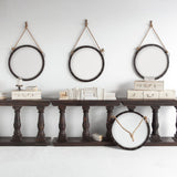 27" Round Metal Frame Wall Mirror - Homeroots - Flyclothing LLC