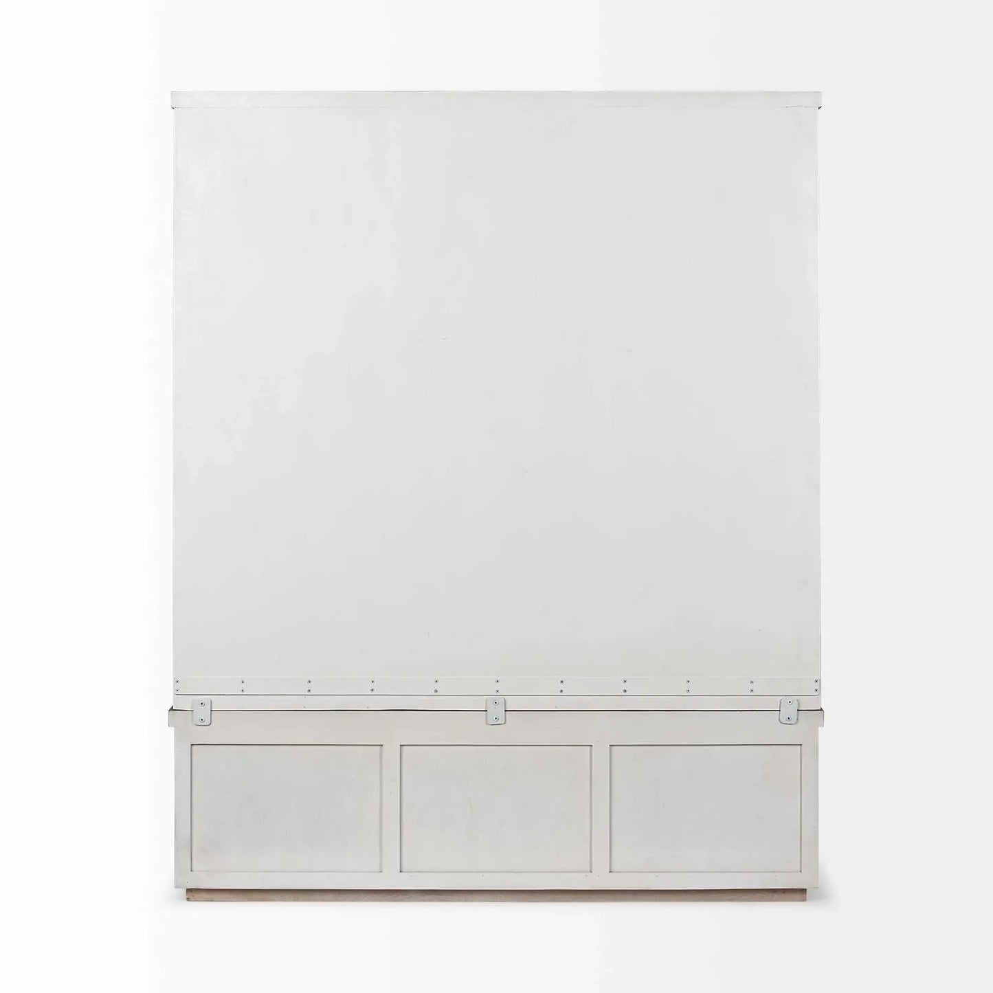 White And Medium Brown Wood Hall Tree With Storage - Homeroots - Flyclothing LLC