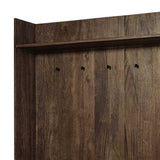 Brown Wood Cream Fabric Wrapped Seat Hall Tree With Storage - Homeroots - Flyclothing LLC