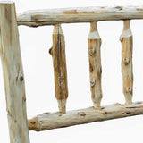 Rustic And Natural Cedar California King Traditional Log Bed - Homeroots