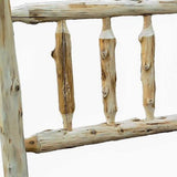 Rustic And Natural Cedar Double Traditional Log Bed - Homeroots