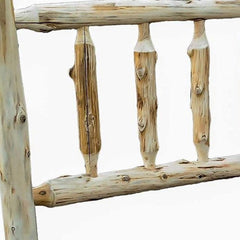 Rustic And Natural Cedar Single Traditional Log Bed - Homeroots