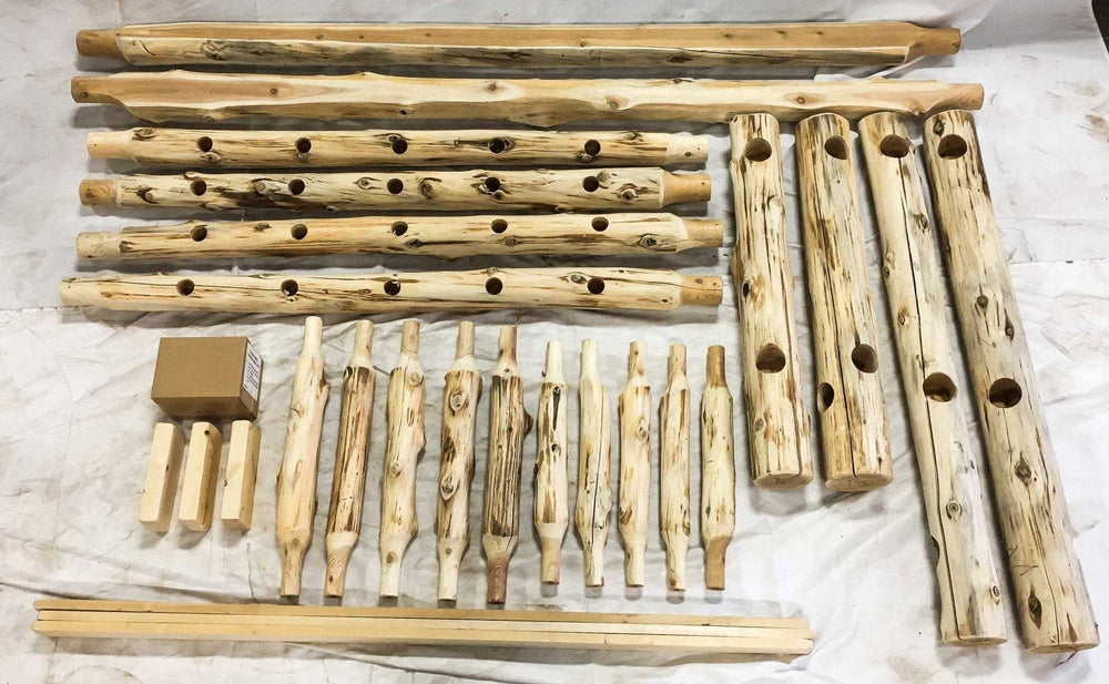 Rustic And Natural Cedar Xl Single Traditional Log Bed - Homeroots - Flyclothing LLC