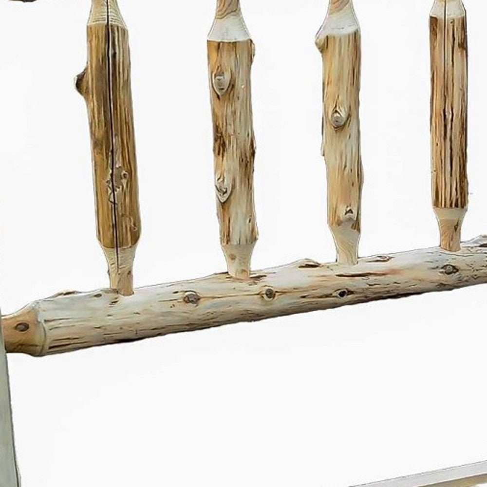 Rustic And Natural Cedar Xl Single Traditional Log Bed - Homeroots - Flyclothing LLC