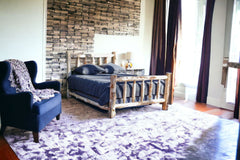 Rustic And Natural Cedar Xl Single Traditional Log Bed - Homeroots