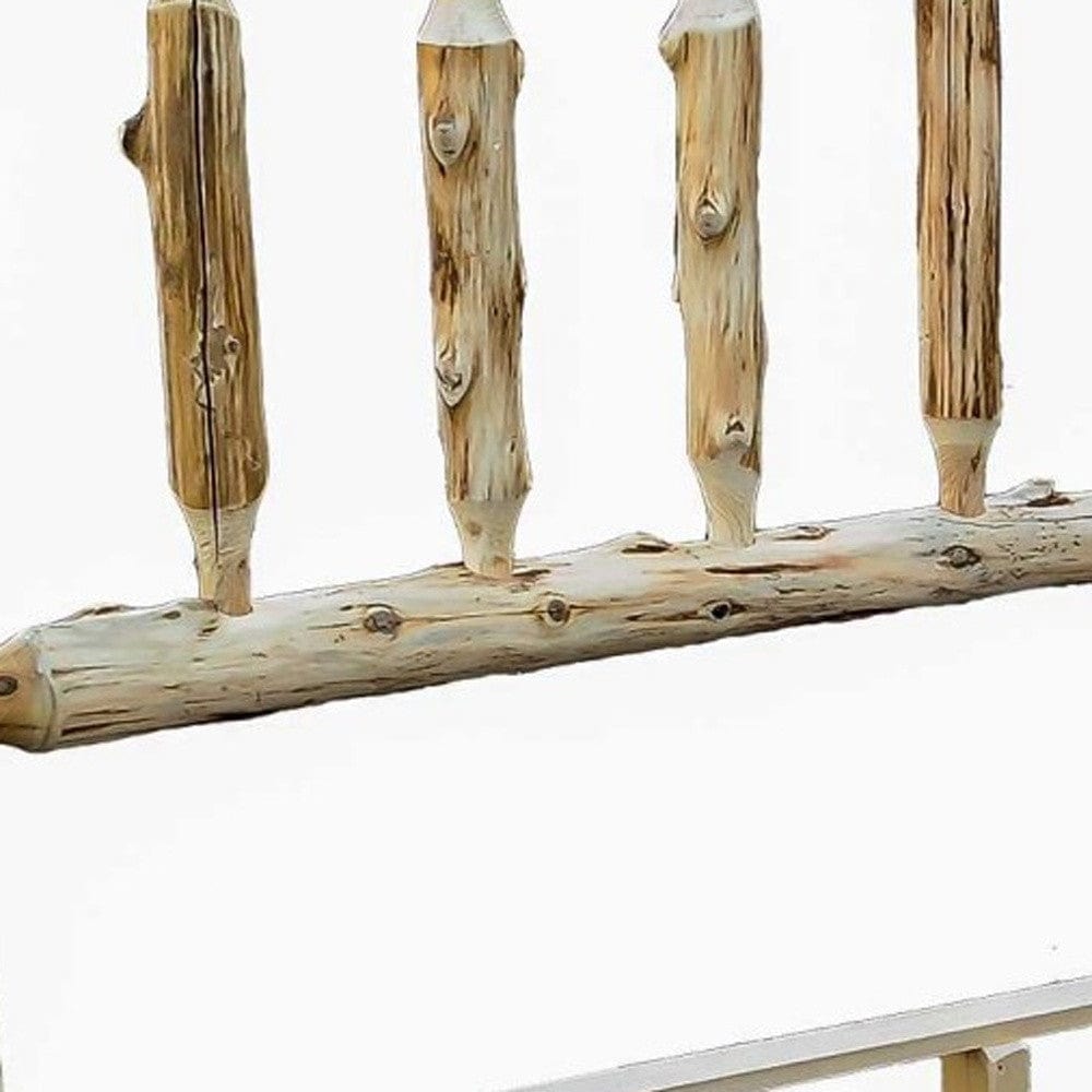 Rustic And Natural Cedar King Traditional Log Bed - Homeroots