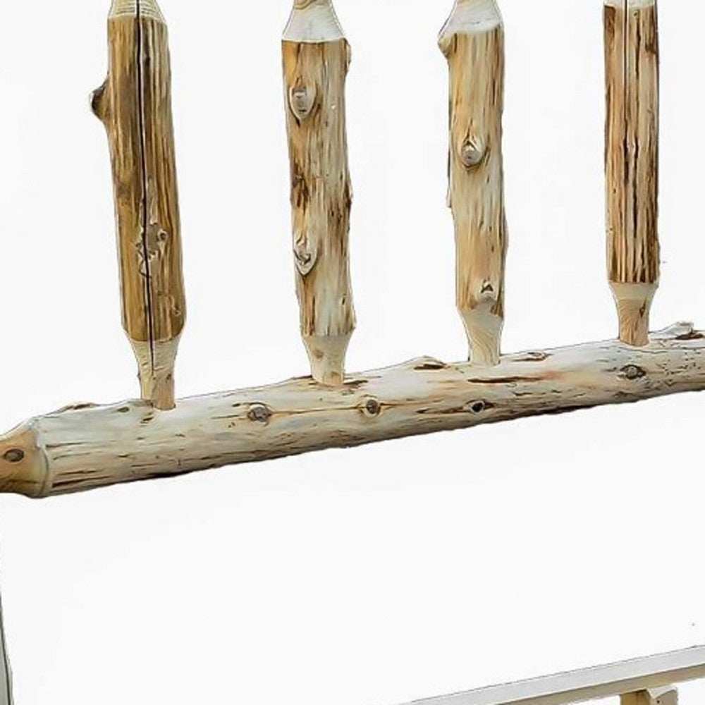 Rustic And Natural Cedar Queen Traditional Log Bed - Homeroots - Flyclothing LLC