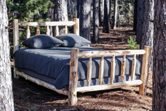 Rustic And Natural Cedar Single Traditional Log Bed - Homeroots