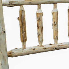 Rustic And Natural Cedar Single Traditional Log Bed - Homeroots