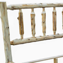 Rustic And Natural Cedar Single Traditional Log Bed - Homeroots