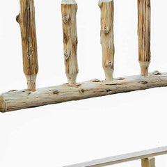 Rustic And Natural Cedar Xl Single Traditional Log Bed - Homeroots