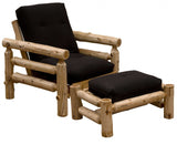 40" Sofa With Ottoman With Natural Legs - Homeroots
