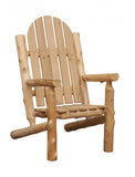 27" Natural Solid Wood Indoor Outdoor Arm Chair - Homeroots - Flyclothing LLC