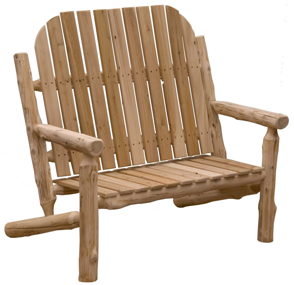 48" Natural Solid Wood Indoor Outdoor Arm Chair - Homeroots