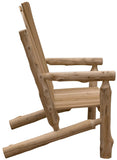 48" Natural Solid Wood Indoor Outdoor Arm Chair - Homeroots