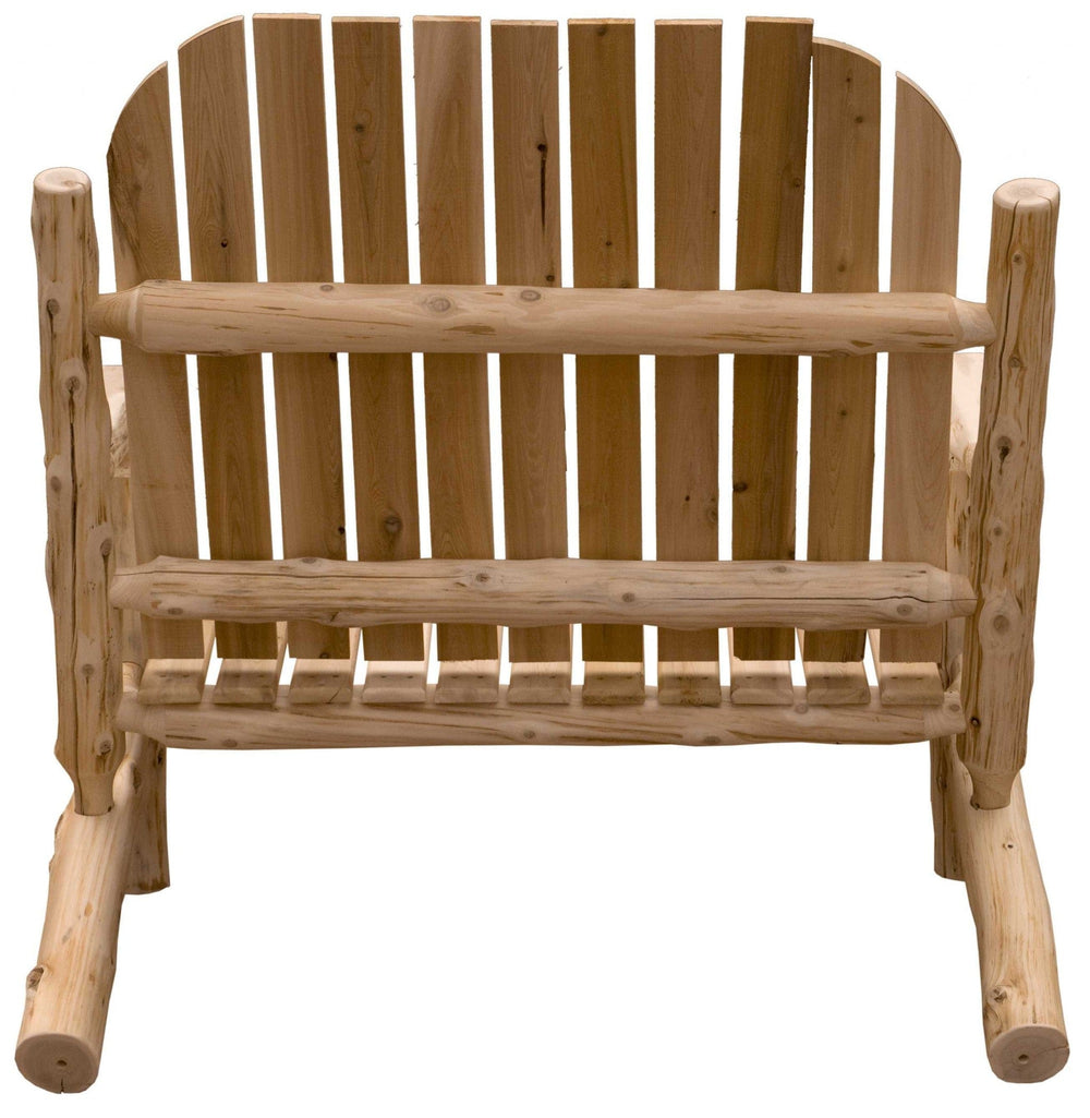 48" Natural Solid Wood Indoor Outdoor Arm Chair - Homeroots - Flyclothing LLC