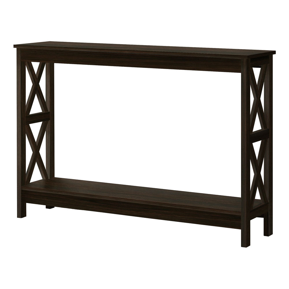 47" Espresso Console Table With Storage - Homeroots - Flyclothing LLC