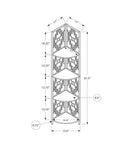 62" Black Metal Corner Bookcase - Homeroots - Flyclothing LLC