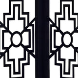 62" Black Metal Corner Bookcase - Homeroots