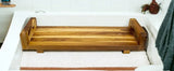29"W Natural Teak Bath Tray and Seat with Handles - Homeroots