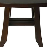 Compact Curvilinear Teak Shower Or Outdoor Bench In Brown Finish - Homeroots - Flyclothing LLC