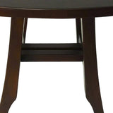 Compact Curvilinear Teak Shower Or Outdoor Bench In Brown Finish - Homeroots - Flyclothing LLC