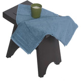 Compact Contemporary Teak Shower Stool In Brown Finish - Homeroots