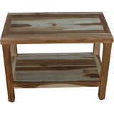 22" X 24" Natural Wood Shower Bench - Homeroots