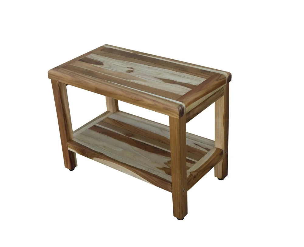 22" X 24" Natural Wood Shower Bench - Homeroots