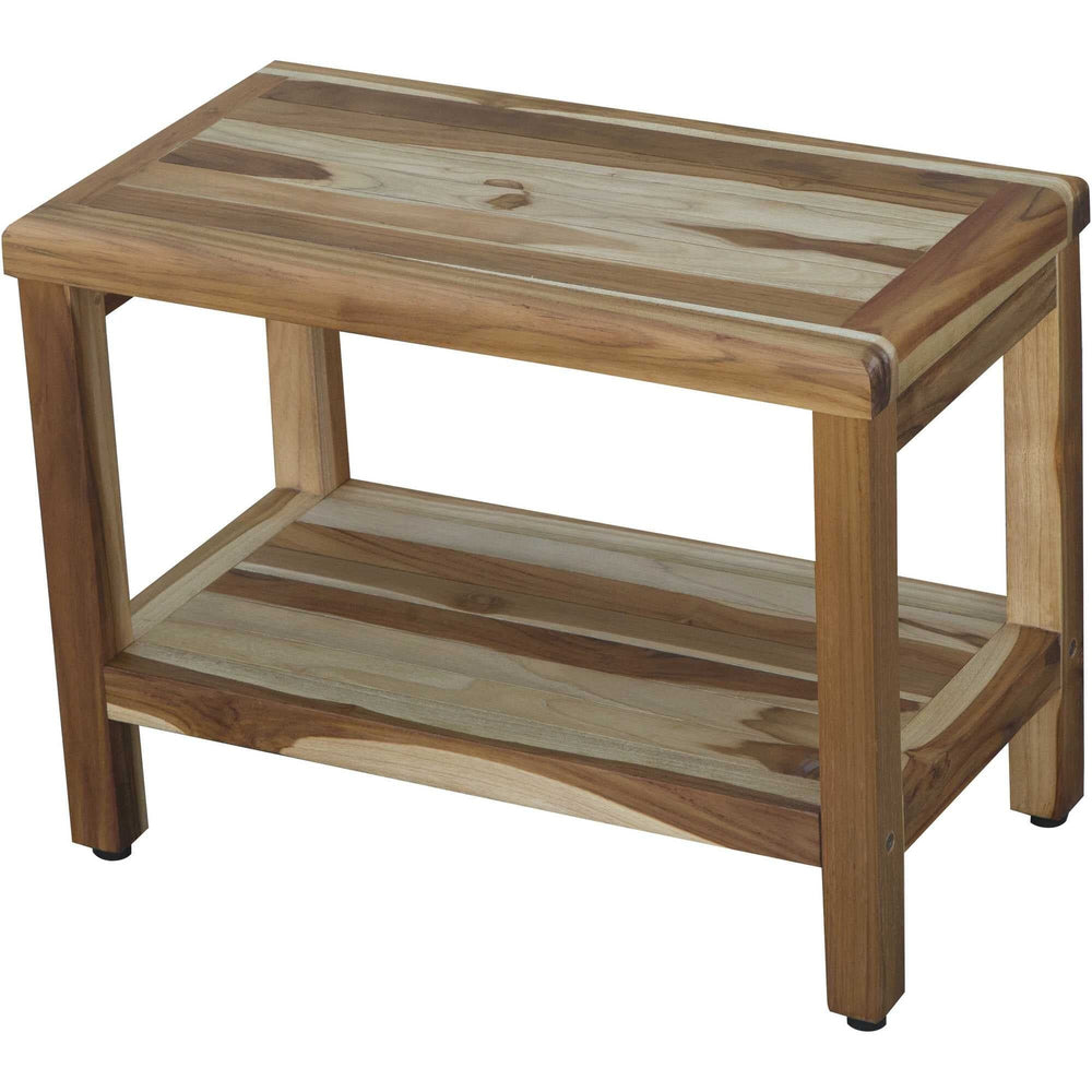 22" X 24" Natural Wood Shower Bench - Homeroots - Flyclothing LLC